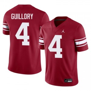 Crimson Courtland Guillory #4 Sooners Throwback Jersey | Men High School Football Licensed Stitch 58585605