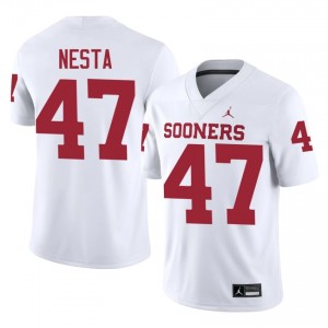OKLA James Nesta #47 White Jersey | Premium Stitched NCAA Football Men Apparel 59432617