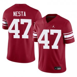 #47 James Nesta OU Crimson Throwback Jersey | Authentic Stitch Men Player Football Gear 19269636