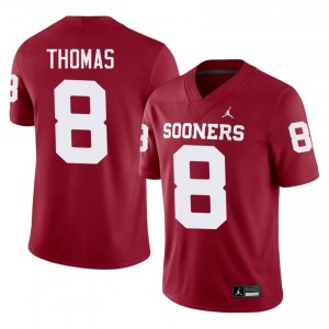 Bishop Thomas #8 Oklahoma Sooners Jersey | Gameday Crimson College Football Men Embroidery 23479968