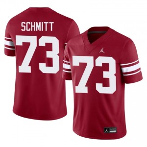 Deacon Schmitt #73 OU Sooners Throwback Jersey | Iconic Crimson College Football Men Stitch 15144332