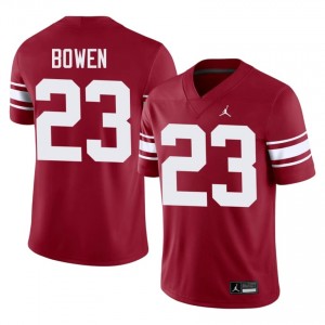 OU Sooners Eli Bowen #23 Crimson Throwback Jersey | Pro Cut Stitch NCAA Football Men Apparel 45350173