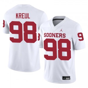 Sooners Jake Kreul #98 White Jersey | Premium Stitched NCAA Football Men Apparel 98621956