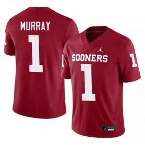Crimson Kyler Murray #1 Oklahoma Sooners Jersey | Men High School Football Moisture Wicking Embroidery 90263362