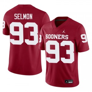 Oklahoma Sooners Lee Roy Selmon #93 Crimson Jersey | Genuine Embroidery NCAA Football Men Apparel 25280143
