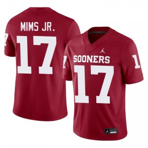 Marvin Mims Jr. #17 OU Sooners Jersey | Gameday Crimson College Football Men Embroidery 38573124