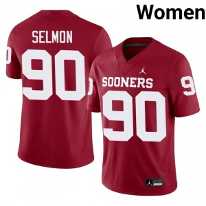 Trent Wilson #90 OKLA Jersey | Gameday Crimson College Football Women Stitched 40476312