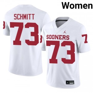 White Deacon Schmitt #73 Sooners Jersey | Women High School Football Fresh Swen 27912114