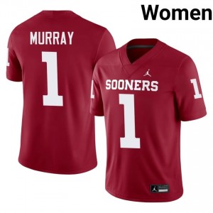 #1 Kyler Murray Oklahoma Crimson Jersey | Alumni Stitched Women Player Football Gear 34517157