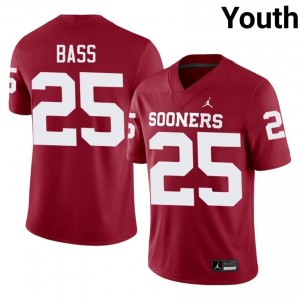 #25 Andy Bass Sooners Crimson Jersey | Alumni Stitch Youth Player Football Gear 15508237