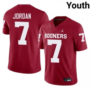 #7 Jacob Jordan Sooners Crimson Jersey | Alumni Stitch Youth Player Football Gear 25868757