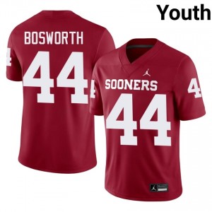 OU Brian Bosworth #44 Crimson Jersey | Genuine Stitch NCAA Football Youth Apparel 15484833