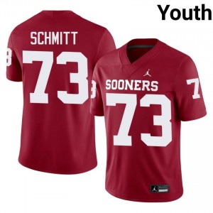 OU Deacon Schmitt #73 Crimson Jersey | Genuine Stitch NCAA Football Youth Apparel 89978024