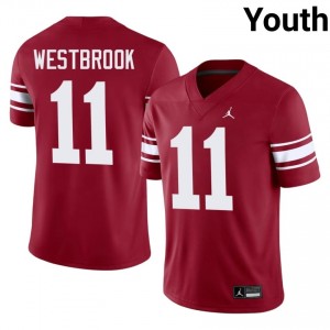 OKLA Dede Westbrook #11 Crimson Throwback Jersey | Pro Cut Stitched NCAA Football Youth Apparel 50903644